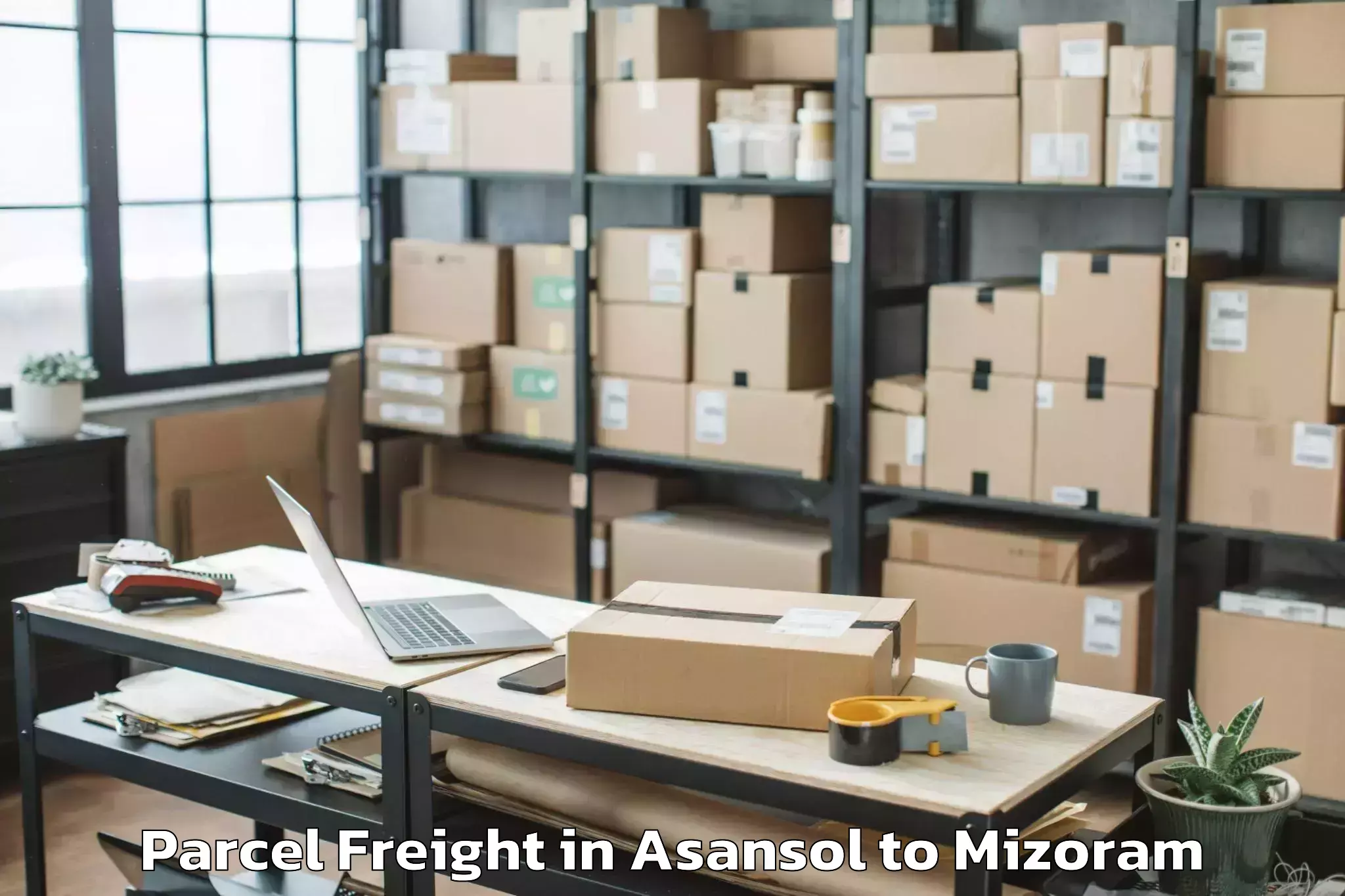 Quality Asansol to Thenzawl Parcel Freight